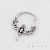 GOTHIC BAROQUE FILIGREE DROP 316L SURGICAL STEEL EARRING